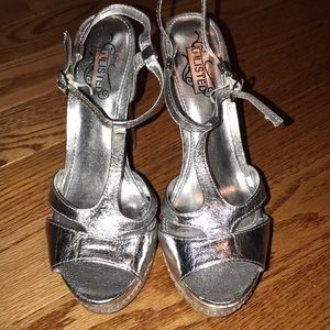 Unlisted Silver heels size 9 NWOT